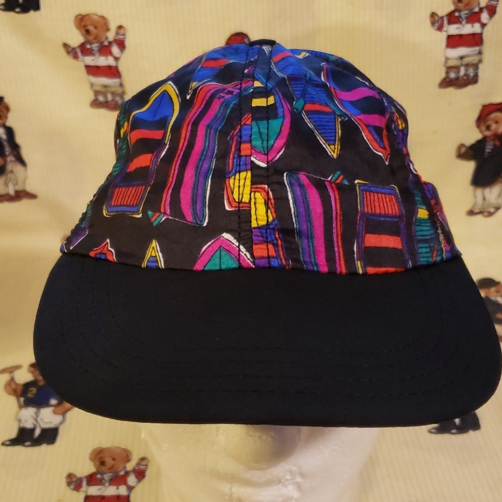 vintage hat kayak printed